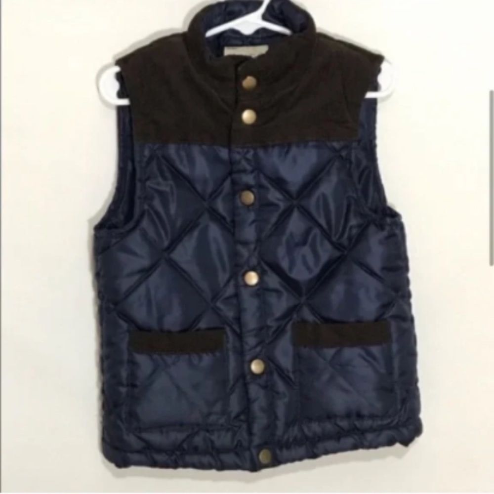 Sovereign Code Navy Quilted Puffer Vest - Picture 2 of 9